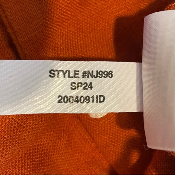 NWT Madewell The Harlow Wide-Leg Pant in 100% Linen Dark Copper Trouser Size 6 - Picture 12 of 12